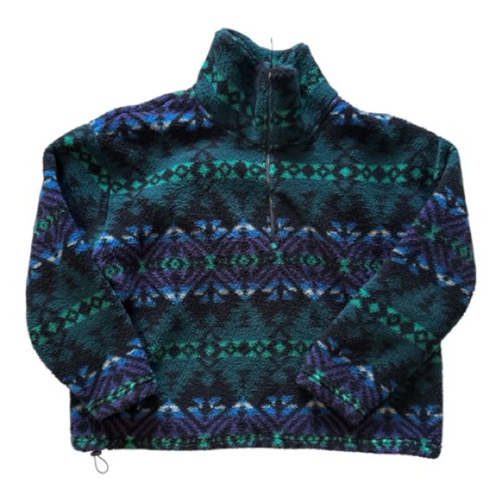 Eddie Bauer Women's Zip Up Sweater - Hunter, Teal